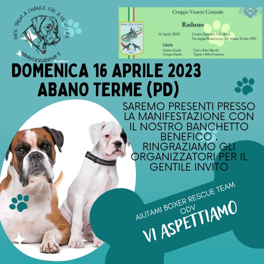 Domenica 16 Aprile 2023 – Raduno Boxer Club Italia